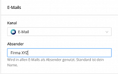 Hyperlinks in E-Mail Benachrichtigungen übernehmen